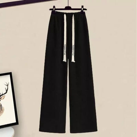 Harper Woolen Coord Set - front shot on hanger, black - Miss Mosa By Akanksha