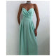 Heather Statement Jumpsuit (ONLY JUMPSUIT) - front shot on model, mint - Miss Mosa By Akanksha