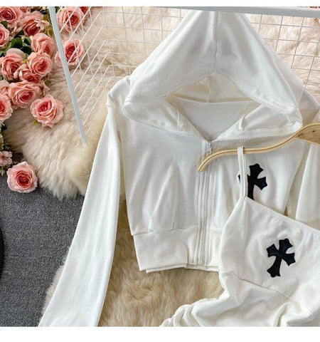 Holland Coord Set - styled flat-lay shot, white - Miss Mosa By Akanksha