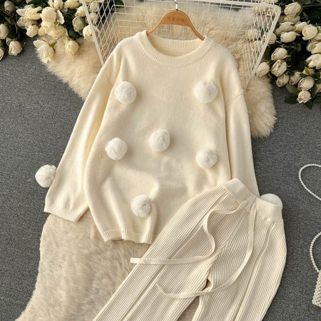 White - Suave Winter Coord Set