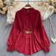 Renata Satin Shirt Dress - Alamode By Akanksha