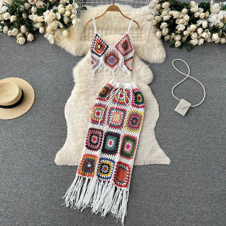 White - Lyla Crochet Coord Set