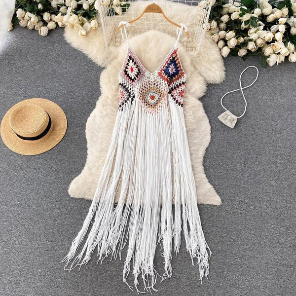Margaret Tassel Coverup - Alamode By Akanksha