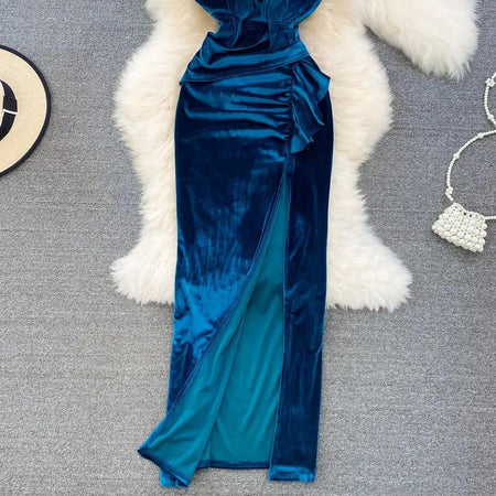 Kenzie Velvet Dress - Alamode By Akanksha