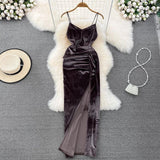 Kenzie Velvet Dress - Alamode By Akanksha