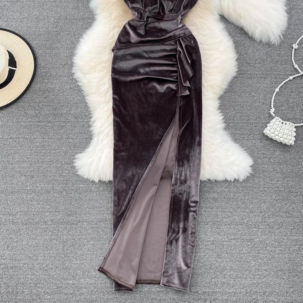 Buy Kenzie Velvet Dress for Women Online in India | a la mode