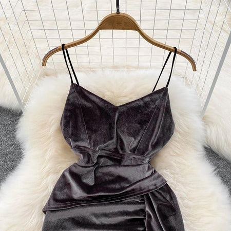 Kenzie Velvet Dress - Alamode By Akanksha