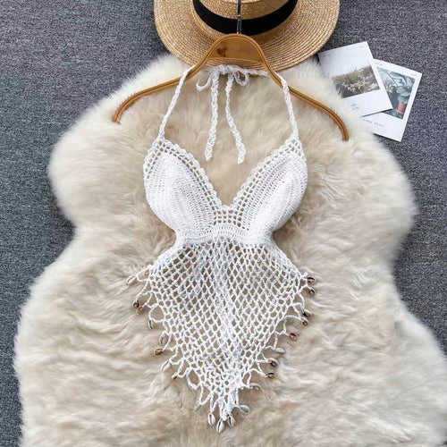 Sevilla Crochet Halterneck Top - Alamode By Akanksha