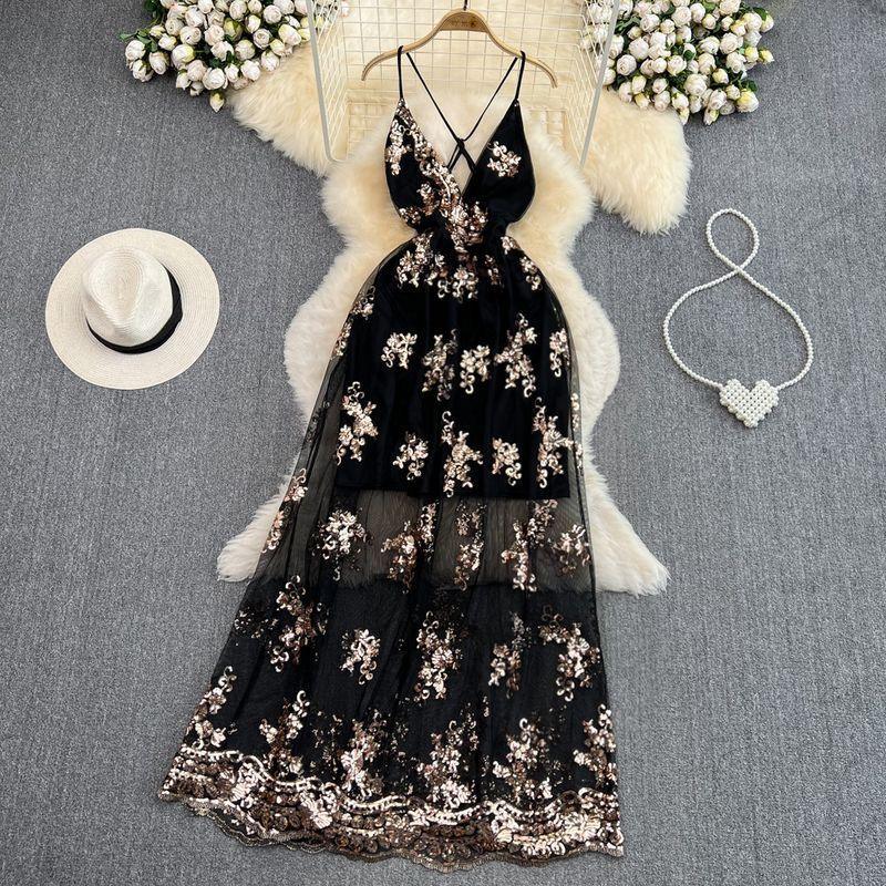 Joshua Sequined Maxi Dress - Alamode By Akanksha
