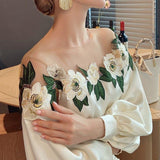 Azalea Floral Statement Top - Alamode By Akanksha
