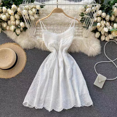 White - Harry Eyelet Dress