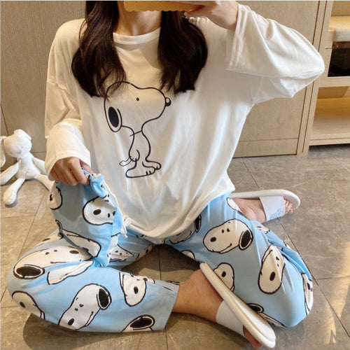 Iris Set of Cotton Nightsuit with Bag