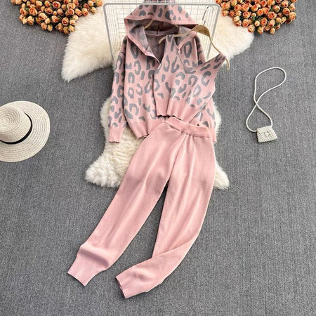 Isla 3 Pc Tracksets - styled flat-lay shot, pink - Miss Mosa By Akanksha