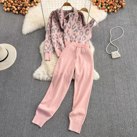 Isla 3 Pc Tracksets - styled flat-lay shot, pink - Miss Mosa By Akanksha