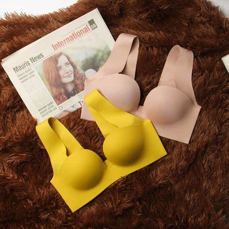 Jade Seamless Bralettes - flat-lay product shot, multicolour - Miss Mosa By Akanksha