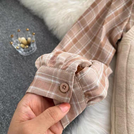 Jasmine Three Piece Set - close-up of cuff, beige - Miss Mosa By Akanksha