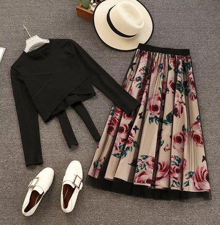 Jenna Coord Set - styled flat-lay shot, multicolour - Miss Mosa By Akanksha
