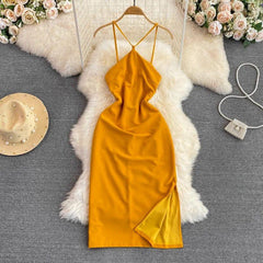 Journi Statement Dress - styled flat-lay shot, orange - Miss Mosa By Akanksha