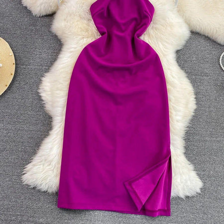 Journi Statement Dress - styled flat-lay shot, magenta - Miss Mosa By Akanksha