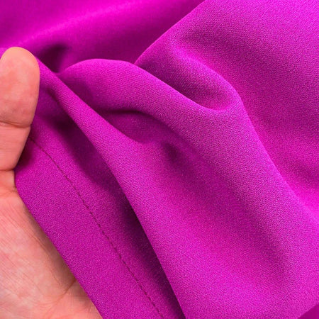 Journi Statement Dress - close-up of fabric, magenta - Miss Mosa By Akanksha