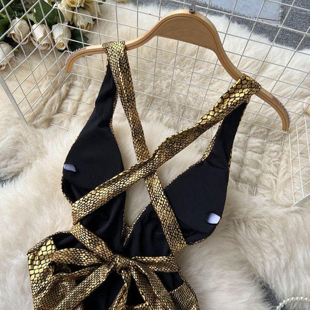 Kelsey BodySuit - styled flat-lay shot, gold - Miss Mosa By Akanksha