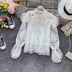 Kendra Vintage Top - styled flat-lay shot, white - Miss Mosa By Akanksha