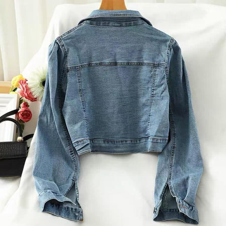 Labei Denim Set In Blue - back shot styled flat-lay, blue - Miss Mosa By Akanksha