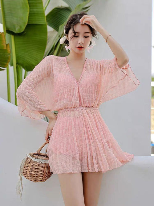 Laica Swimsuit Set In Peach