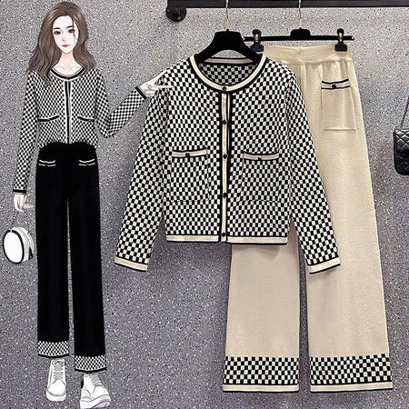 Lainey Woolen Coord Set - styled flat-lay shot, black - Miss Mosa By Akanksha