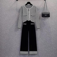 Lainey Woolen Coord Set - styled flat-lay shot, black - Miss Mosa By Akanksha