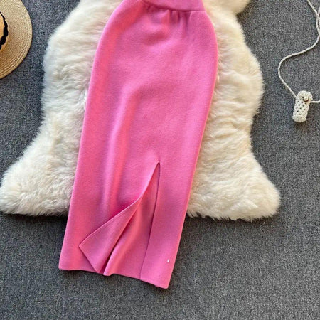 Leena Statement Coord Set In Pink - flat-lay product shot, pink - Miss Mosa By Akanksha