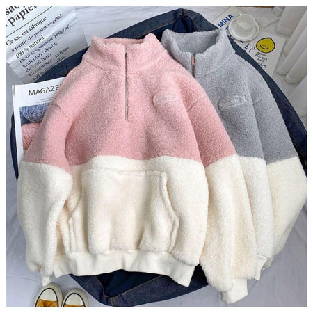 Leister Statement Hoodie - styled flat-lay shot, multicolour - Miss Mosa By Akanksha