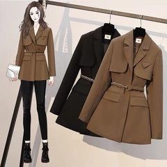 Lelia Trench Coats - styled flat-lay shot, brown - Miss Mosa By Akanksha