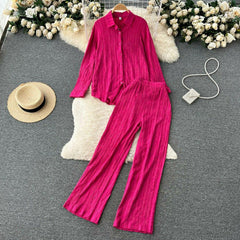 Lepsa Coord Set - styled flat-lay shot, pink - Miss Mosa By Akanksha