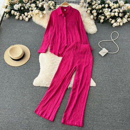 Lepsa Coord Set - styled flat-lay shot, pink - Miss Mosa By Akanksha
