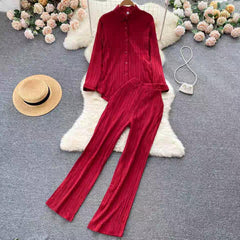 Lepsa Coord Set - styled flat-lay shot, red - Miss Mosa By Akanksha