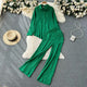 Lepsa Coord Set - styled flat-lay shot, green - Miss Mosa By Akanksha