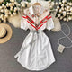 Libya Luxury Scarf Dress - styled flat-lay shot, white - Miss Mosa By Akanksha
