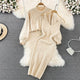 Lilith Coord Set - styled flat-lay shot, cream - Miss Mosa By Akanksha