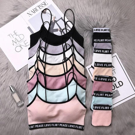 Love Peace Flirt Lingerie Set - styled flat-lay shot, multicolour - Miss Mosa By Akanksha