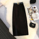 Lucas Statement Skirt - flat-lay product shot, black - Miss Mosa By Akanksha