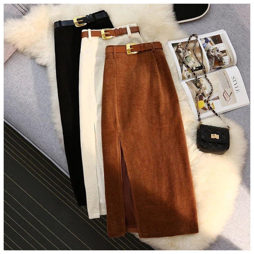 Lucas Statement Skirt In Brown