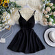 Ludacris Skater Dress - styled flat-lay shot, black - Miss Mosa By Akanksha