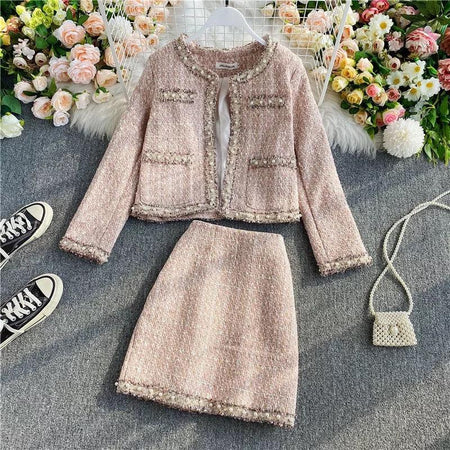 Luke Statement Coord Set - styled flat-lay shot, pink - Miss Mosa By Akanksha