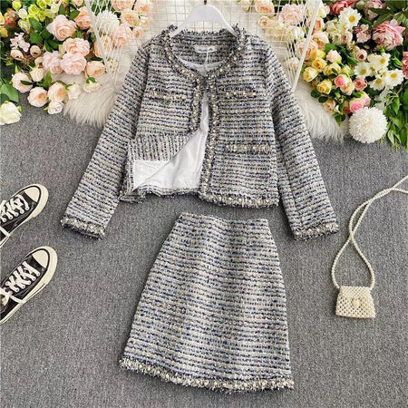 Luke Statement Coord Set - styled flat-lay shot, grey - Miss Mosa By Akanksha