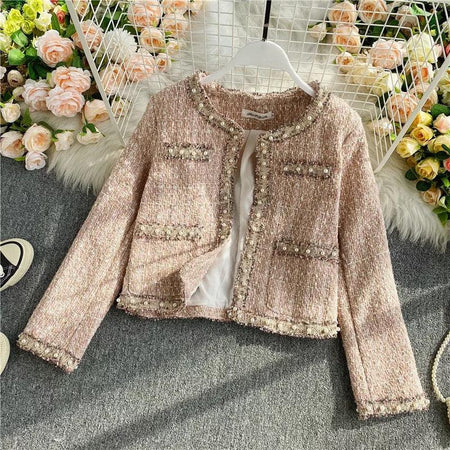 Luke Statement Coord Set - front shot on hanger, pink - Miss Mosa By Akanksha