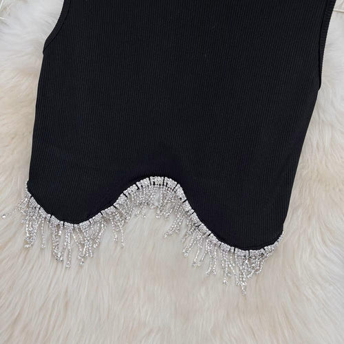 Luna Embellished Blouse In Black