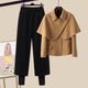 Luxury Collection Heti Coord Set - styled flat-lay shot, brown - Miss Mosa By Akanksha