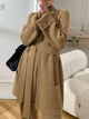 Luxury Collection Suarez Coord Set - front shot on model, brown - Miss Mosa By Akanksha
