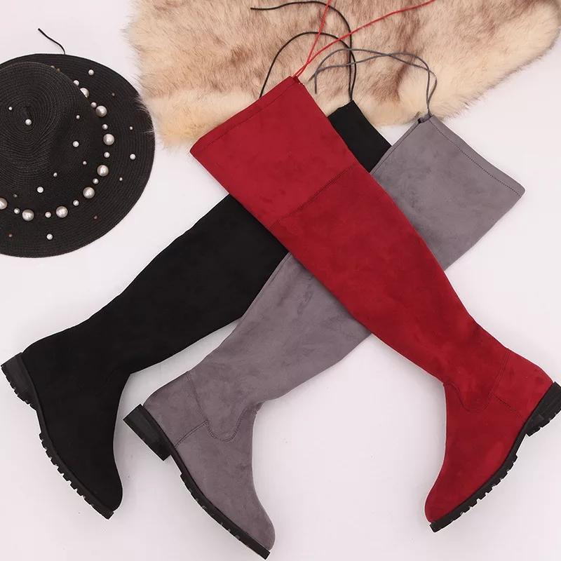Luxury Flat Suede Boots - Alamode By Akanksha